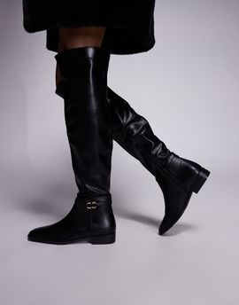 Public Desire Public Desire Eastburn over the knee riding boots in black