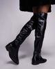 Public Desire Public Desire Eastburn over the knee riding boots in black - 3