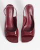 Public Desire Public Desire Eclipse heeled slingback sandals in burgundy-Red - 2