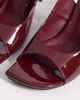 Public Desire Public Desire Eclipse heeled slingback sandals in burgundy-Red - 4