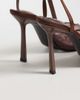 Public Desire Public Desire Edie heeled pumps with gold-tone toe caps in brown lace - 4