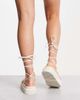 Public Desire Public Desire Elevate heeled sandals with bow in clear and beige-Neutral - 2