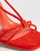 Public Desire Public Desire Elira tie leg block heeled sandals in red - 3