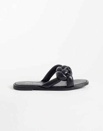 Public Desire Public Desire Evelyn flat sandals in black