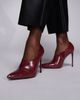Public Desire Public Desire Felicity heeled pumps in burgundy croc-Red - 1