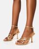 Public Desire Public Desire Free Spirit strappy mid heels in gold - 3