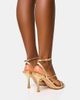 Public Desire Public Desire Free Spirit strappy mid heels in gold - 4