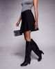Public Desire Public Desire heeled round toe knee boots in black PU - 4