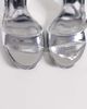 Public Desire Public Desire heeled wedge sandals in silver - 3