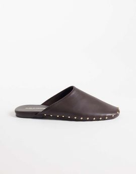 Public Desire Public Desire Joy flat mules with studs in brown