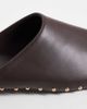 Public Desire Public Desire Joy flat mules with studs in brown - 3