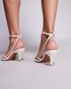 Public Desire Public Desire Juliette strappy heeled sandals in cream-Neutral - 2