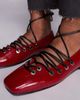 Public Desire Public Desire lace up shoes in cherry red - 2