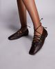 Public Desire Public Desire lace up shoes in distressed brown - 4