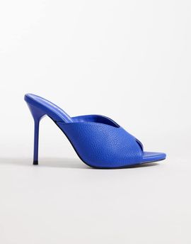 Public Desire Public Desire Lennon heeled mule sandals in luminous blue