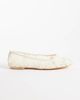 Public Desire Public Desire Leola lace ballet flats in off white - 1