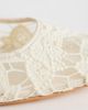 Public Desire Public Desire Leola lace ballet flats in off white - 3