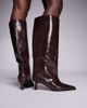 Public Desire Public Desire Lola kitten heel knee boots in brown - 4