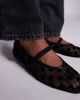 Public Desire Public Desire Lullaby polka dot ballet flats in black mesh - 4