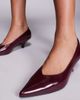 Public Desire Public Desire Lunch Date low heel pumps in burgundy-Red - 3