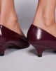 Public Desire Public Desire Lunch Date low heel pumps in burgundy-Red - 4