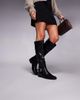 Public Desire Public Desire Mackie knee boots with buckles in black - 1