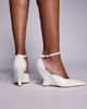 Public Desire Public Desire Mannequin wedge heel pointed toe shoes in white patent - 2
