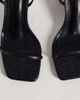 Public Desire Public Desire Natalya barely there heeled sandals in black croc - 2