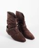 Public Desire Public Desire Peta ruched low ankle boots in brown faux suede - 2