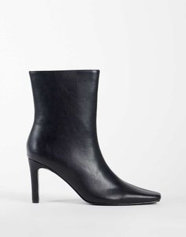 Public Desire Public Desire Pixar heeled high ankle boots with chisel toe in black