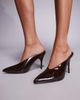Public Desire Public Desire pointed pumps in brown patent - 3