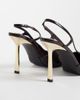 Public Desire Public Desire Reset slingback heeled shoes with metal detailing in brown - 4