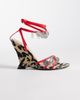 Public Desire Public Desire Roselle wedge sandals with coin detail in leopard-Multi - 1