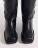 Public Desire Public Desire Saffron square toe knee boots in tan black - 2