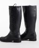 Public Desire Public Desire Saffron square toe knee boots in tan black - 4