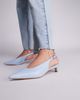 Public Desire Public Desire Saskia slingback kitten heel shoes in baby blue - 2