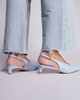 Public Desire Public Desire Saskia slingback kitten heel shoes in baby blue - 3