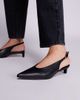 Public Desire Public Desire Saskia slingback kitten heel shoes in black - 1