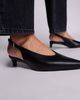 Public Desire Public Desire Saskia slingback kitten heel shoes in black - 2