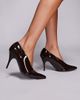 Public Desire Public Desire Sedona pointed toe heeled pumps in brown - 1