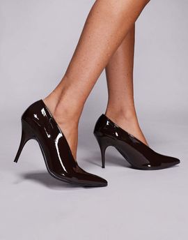 Public Desire Public Desire Sedona pointed toe heeled pumps in brown