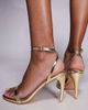 Public Desire Public Desire Selene barely there heeled sandals in gold - 2
