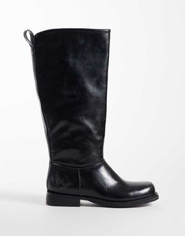 Public Desire Public Desire Sheldon round toe knee boots in black