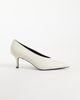 Public Desire Public Desire Solaire heeled pumps in off-white - 1