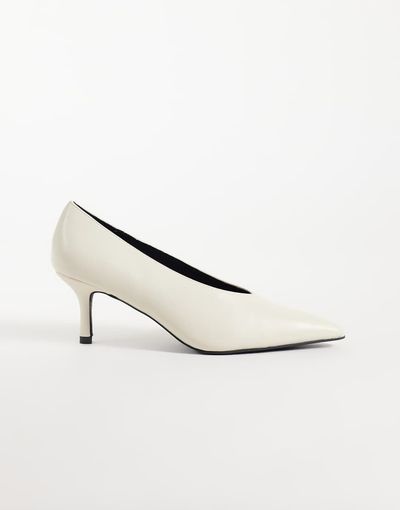 Public Desire Public Desire Solaire heeled pumps in off-white