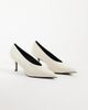 Public Desire Public Desire Solaire heeled pumps in off-white - 2