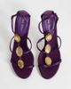 Public Desire Public Desire Sorela heeled sandals with jewel detail in purple - 2