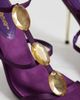Public Desire Public Desire Sorela heeled sandals with jewel detail in purple - 4