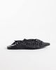 Public Desire Public Desire Tabitha woven pointy toe flat mules in black - 1