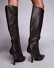 Public Desire Public Desire Third Date high heeled knee boots in distressed brown - 4